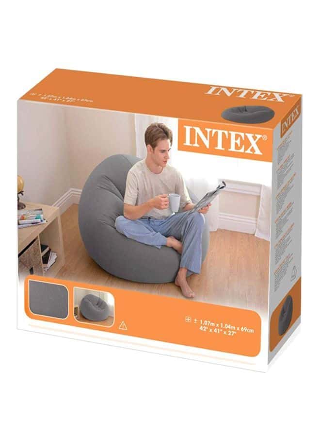 INTEX Beanless Bag Inflatable Chair Grey 45x45x28inch