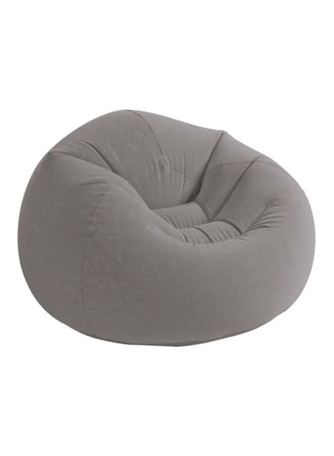كرسي هوائي لون رمادي  INTEX Beanless Bag Inflatable Chair Grey