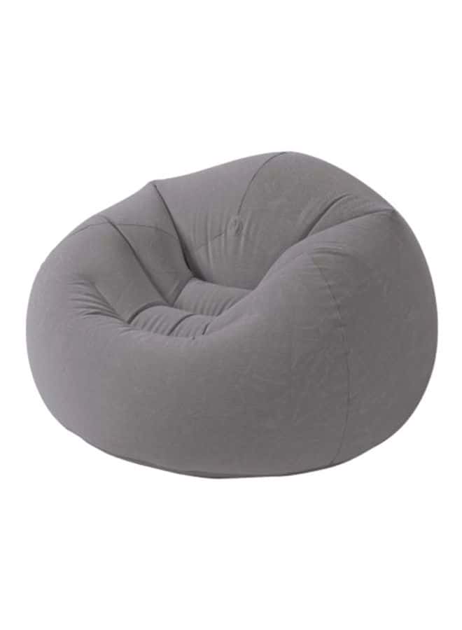 كرسي هوائي لون رمادي  INTEX Beanless Bag Inflatable Chair Grey