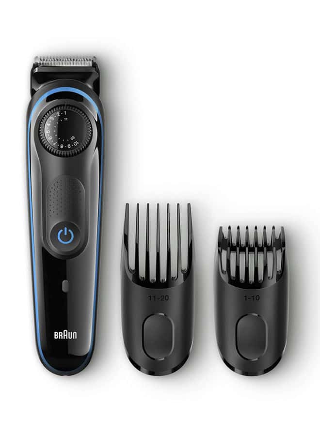 BRAUN BT 3040 Beard Trimmer With Fusion Pro Glide Manual Razor Black 1Piece