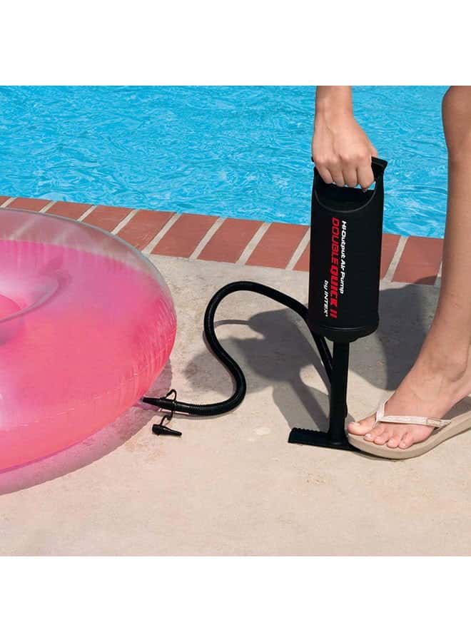 منفاخ هواء يدوي للعوامات والكرات والمسابح المنزلية انتكس Intex Air Pump Double Quick