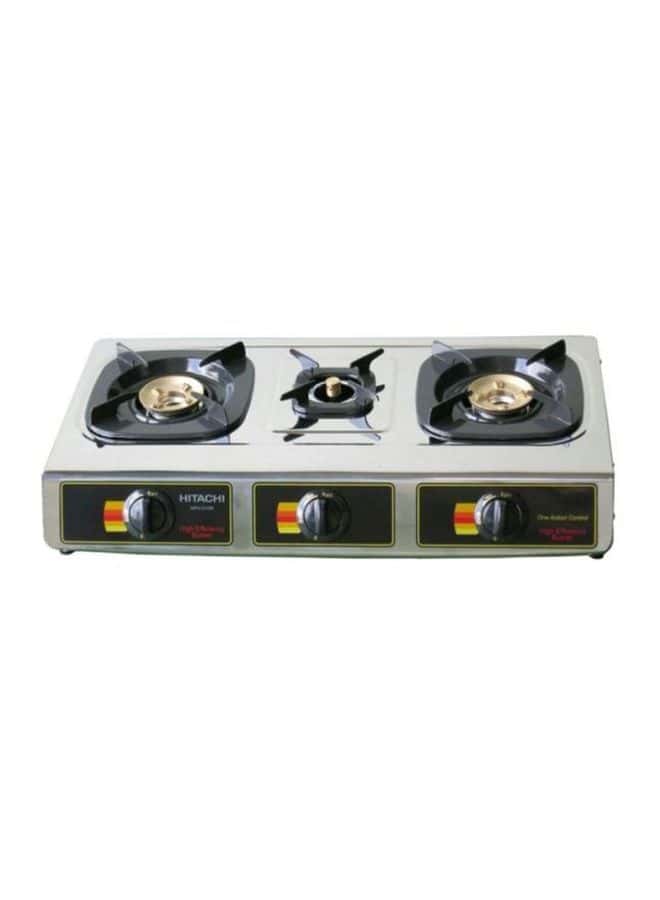 HITACHI 3 Burners Stainless Steel Gas Table Mph310ri Silver