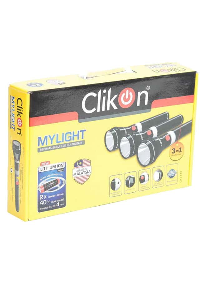 ClikOn 3 In 1 Premium Quality 3Sc Flash Light Torch