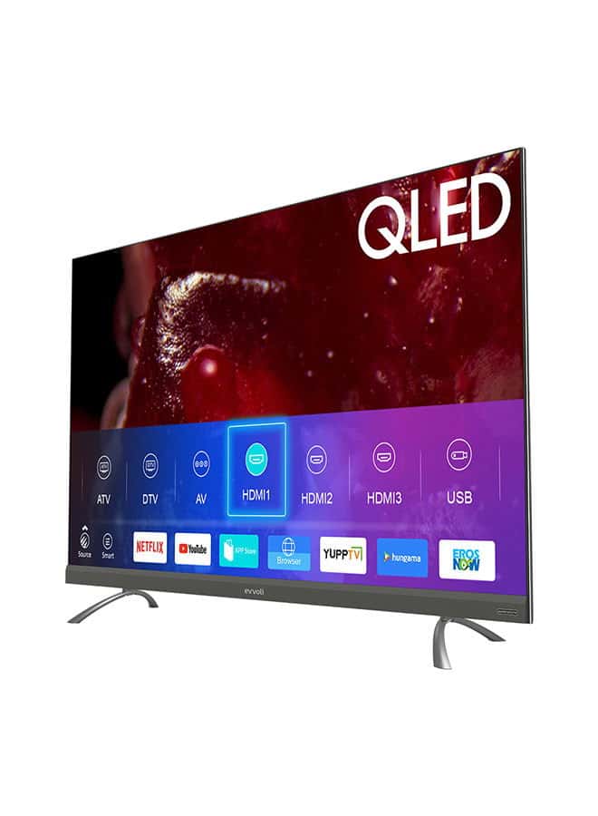 evvoli 65 inch 4K QLED Android Smart Tv With Bulit in Evvo Sound bar 65EV350QA Black