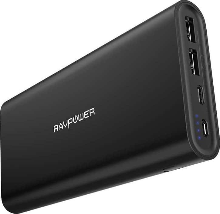 RAVPower Ace Series 26800mAh Portable Charger with Dual Input - Black ( Online Packaging )