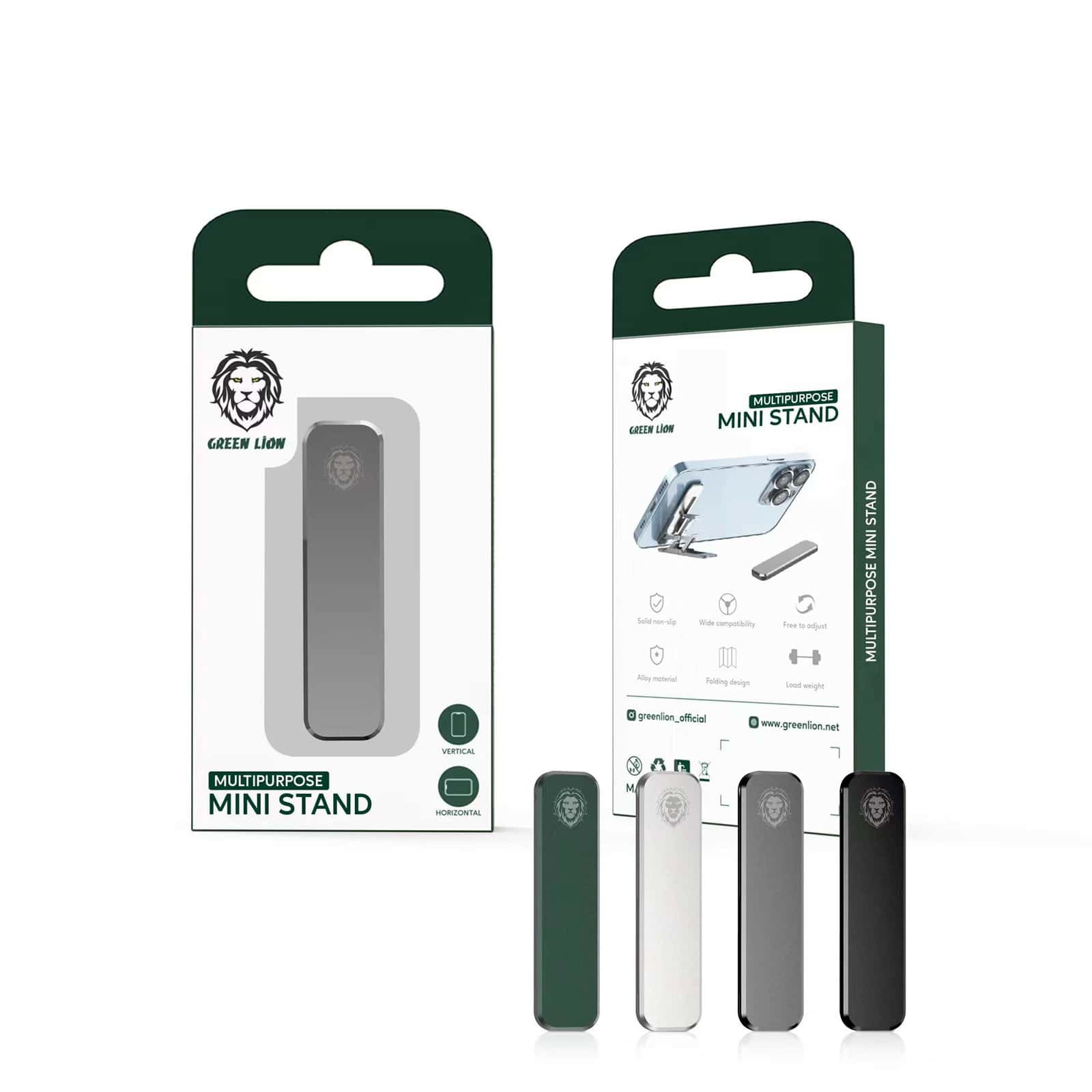 ستاند صغير لهاتفك المحمول "رمادي" | Green Multipurpose Mini Stand