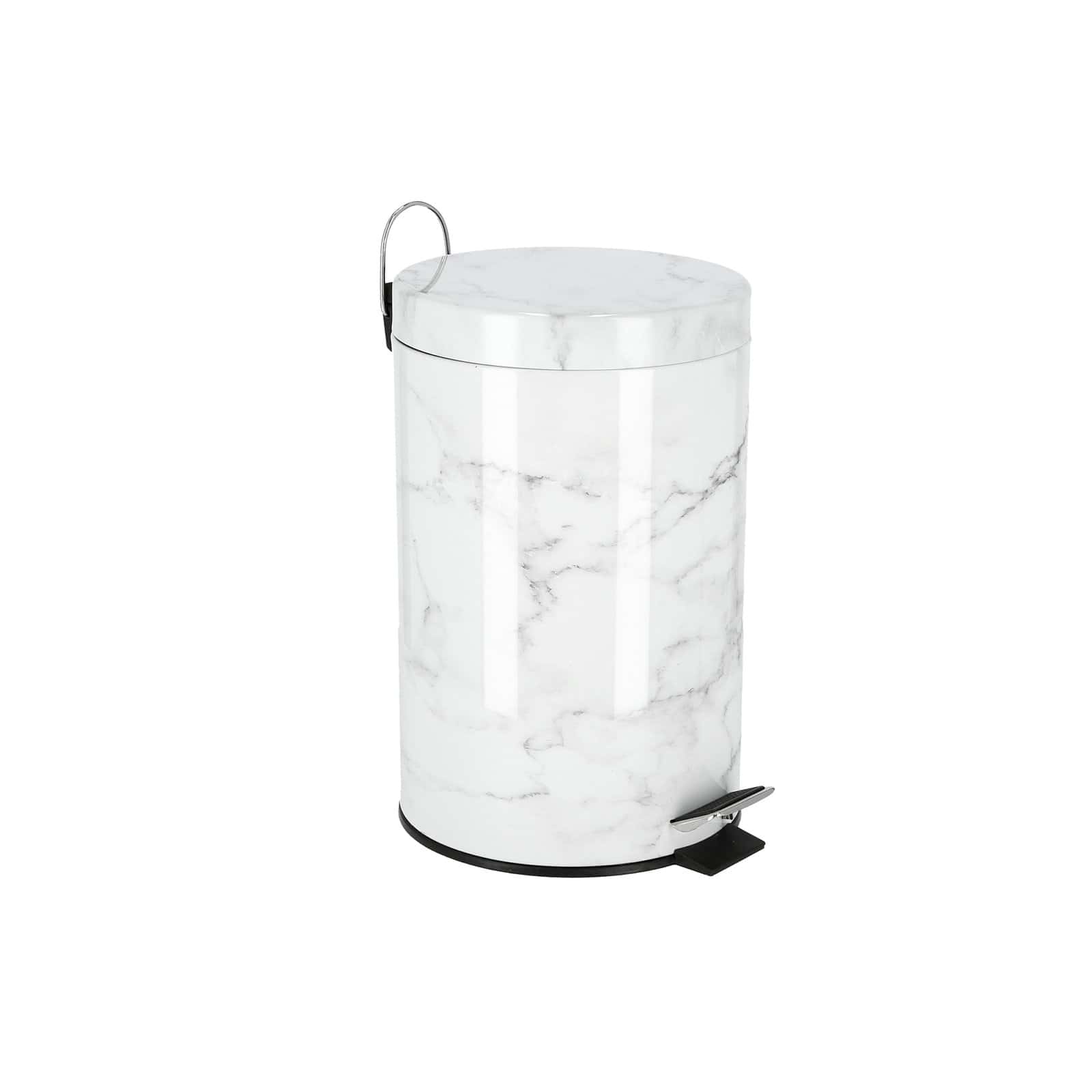 سلة مهملات ( 12 لتر ) - ابيض Royalford - Marble Design Dust Bin