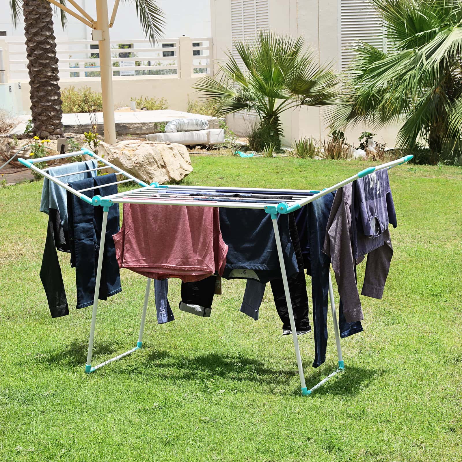 نشارة ملابس ( منشر غسيل ) قابل للطي  - أبيض Royalford - Foldable Cloth Dryer