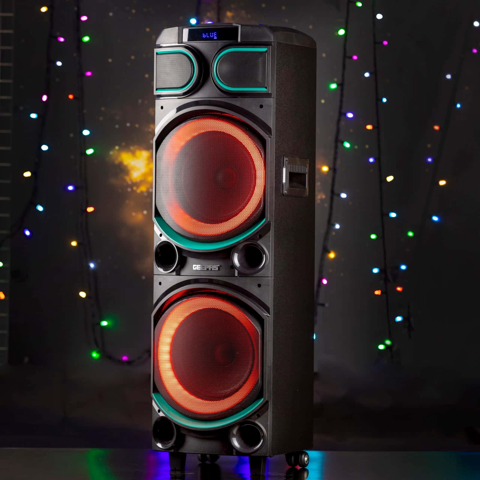 سماعات مع ميكروفون بلوتوث قابلة لإعادة الشحن جيباس Geepas Rechargeable Bluetooth Professional Speaker