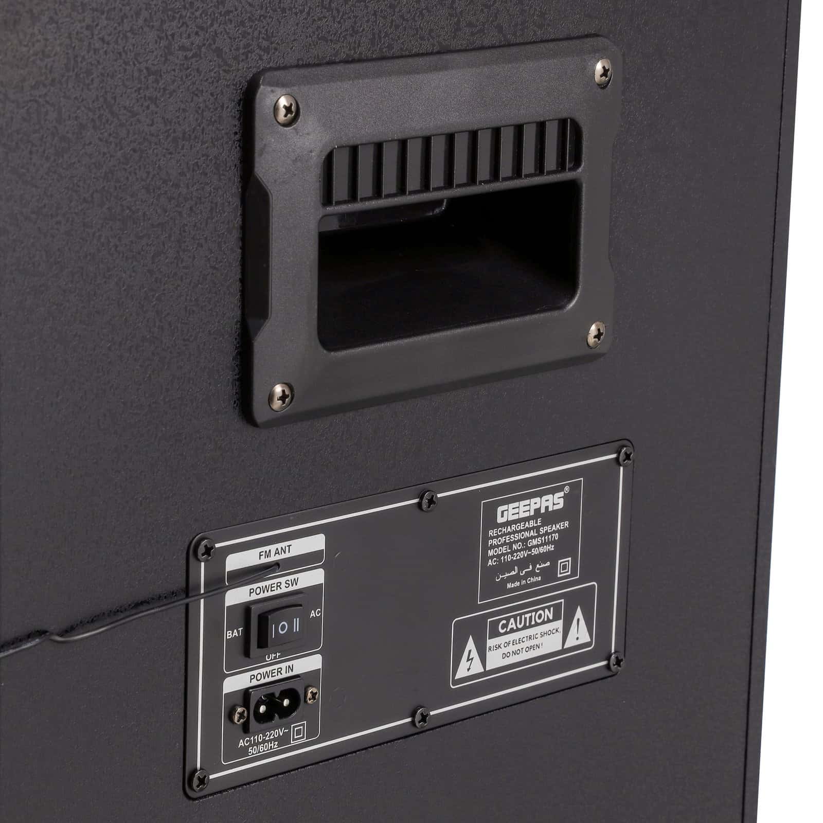 سماعات مع ميكروفون بلوتوث قابلة لإعادة الشحن جيباس Geepas Rechargeable Bluetooth Professional Speaker