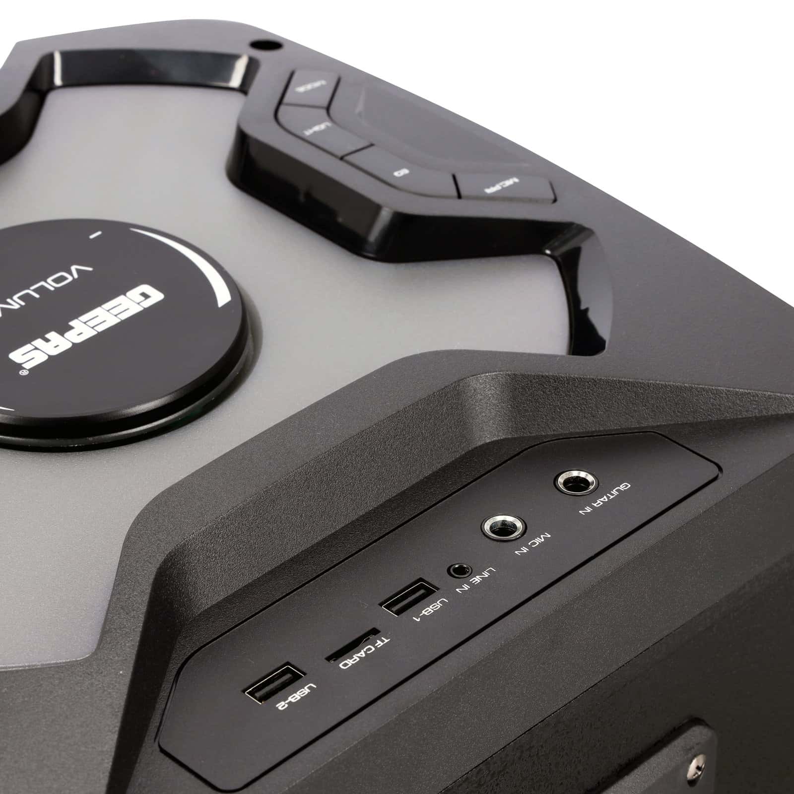 سماعات مع ميكروفون بلوتوث قابلة لإعادة الشحن جيباس Geepas Rechargeable Bluetooth Professional Speaker