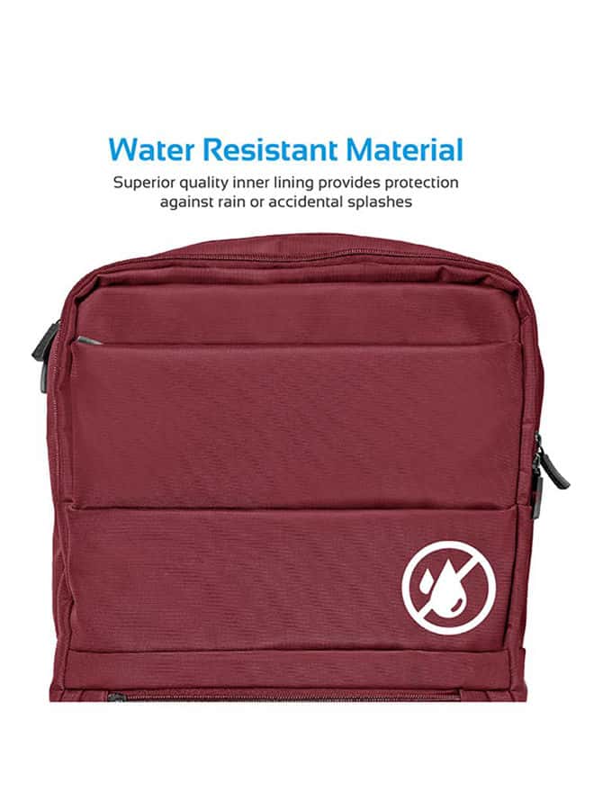 حقيبة لاب توب 15.6 بوصة أحمر Promate - Laptop Backpack 15.6 Inch for Laptops, Tablets, Documents Red
