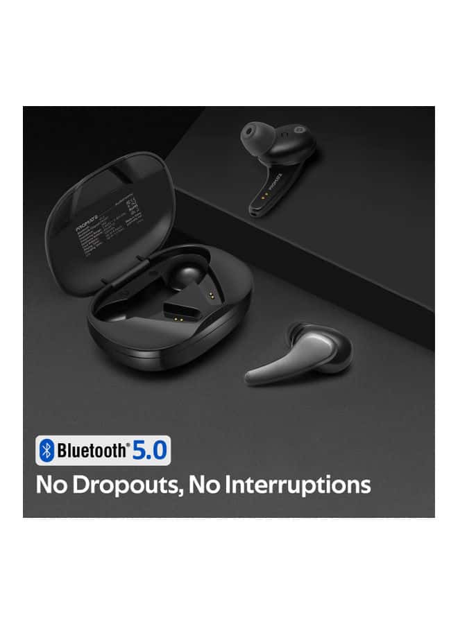 سماعات لاسلكية أسود ملكي | promate True Wireless Earbuds White
