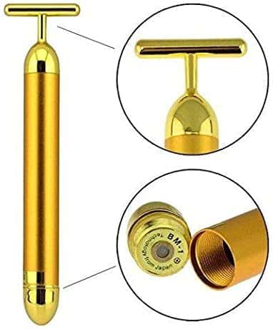 جهاز تدليك الوجه الكهربائي Enery Beauty Bar Vibration Facial Roller Massager Stick