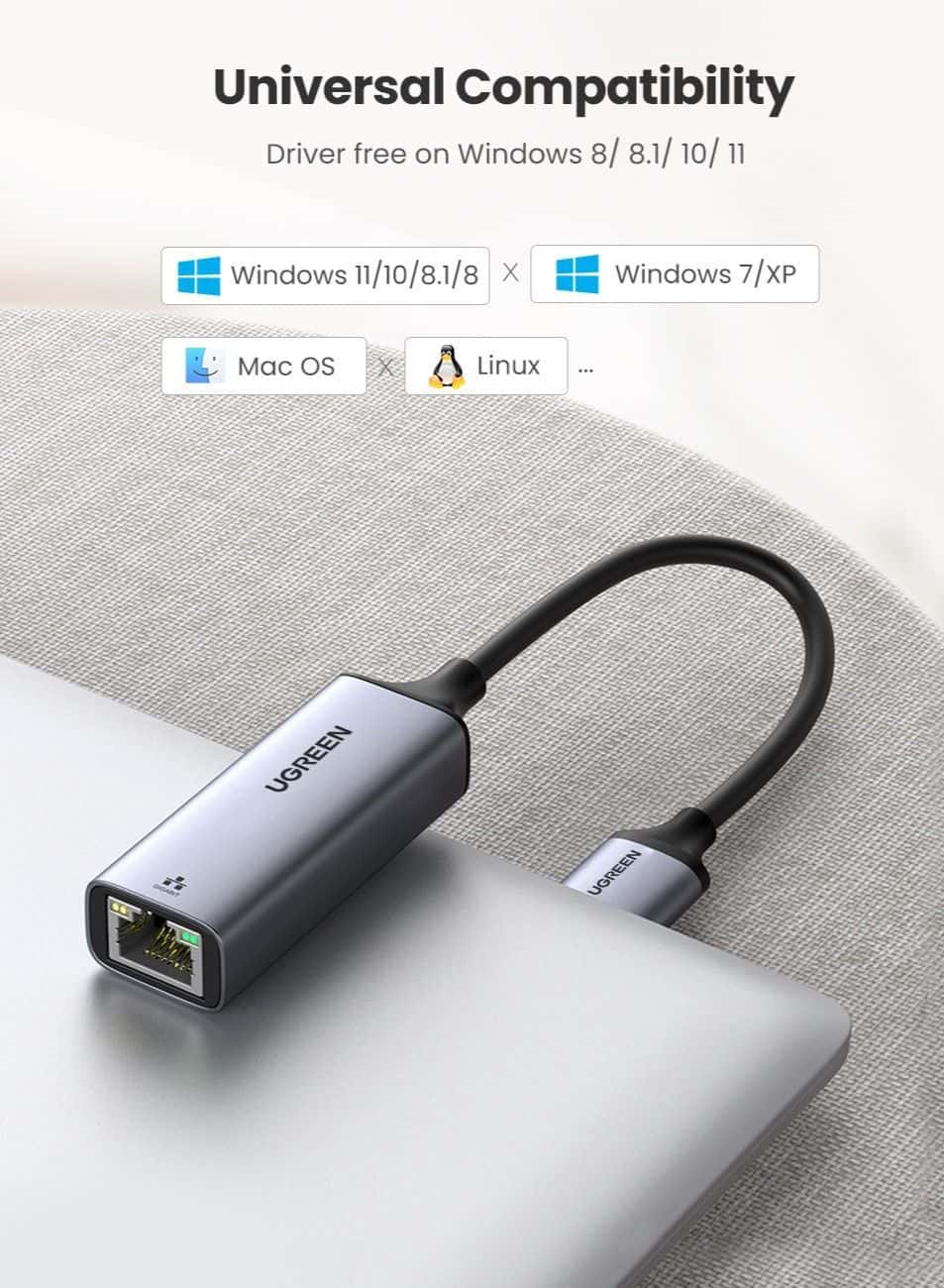 محول شبكة ايثرنت إلى USB Network Adapter - UGreen