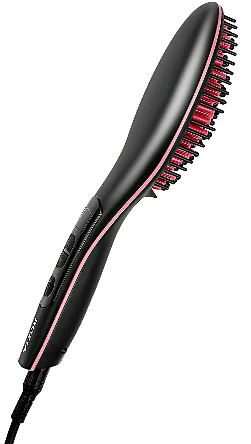 مشط الشعر الكهربائي ROZIA Straight Hair Brush بقوة 450 Celsius