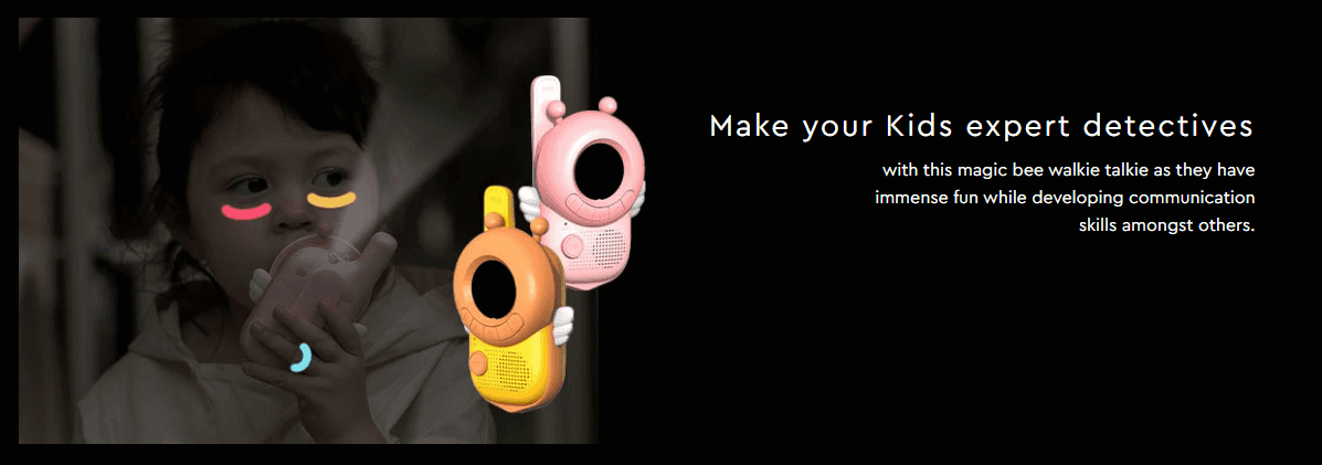 CRONY Bee Kids walkie-talkie Magic Little Bee Intercom Walkie Talkie Kids Toy