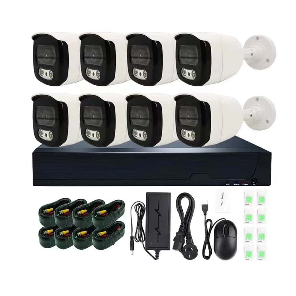 كاميرات مراقبة عدد 8 مع جهاز dvr كروني CRONY Camera DVR Kit Combo Cctv Camera Kit