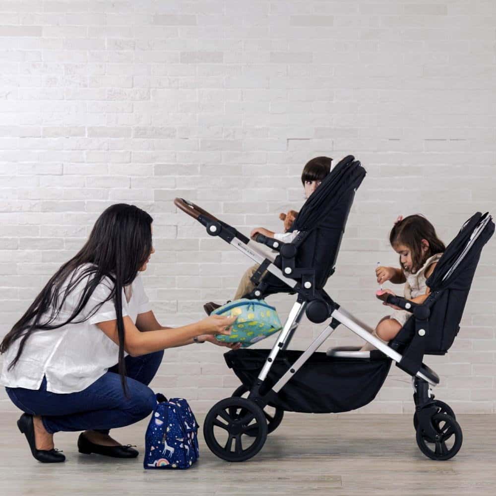 عربة اطفال مزدوجة بامبل آند بيرد رمادي bumble & bird dove double stroller grey