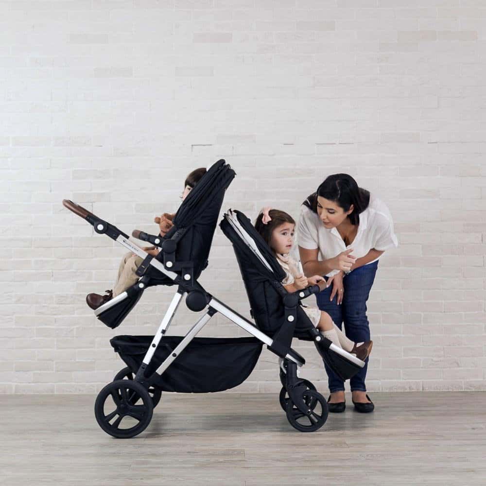 عربة اطفال مزدوجة بامبل آند بيرد رمادي bumble & bird dove double stroller grey