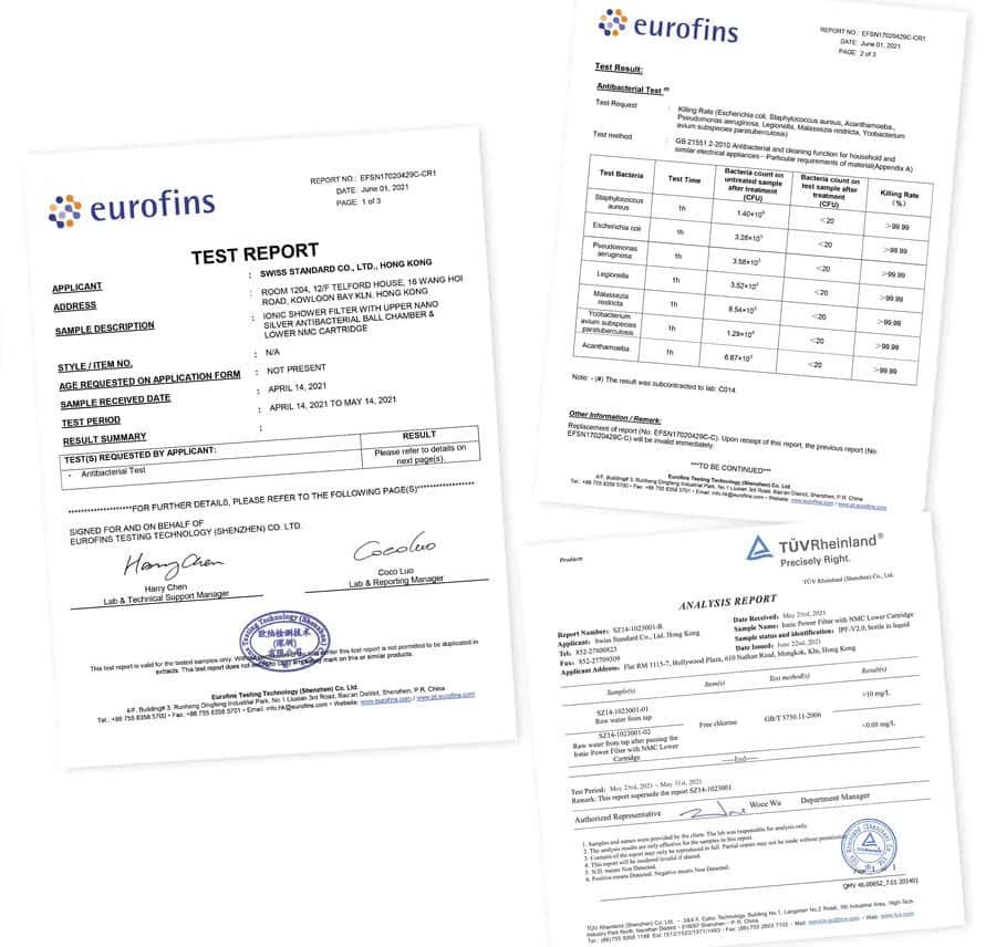 Blu ionic shower filter