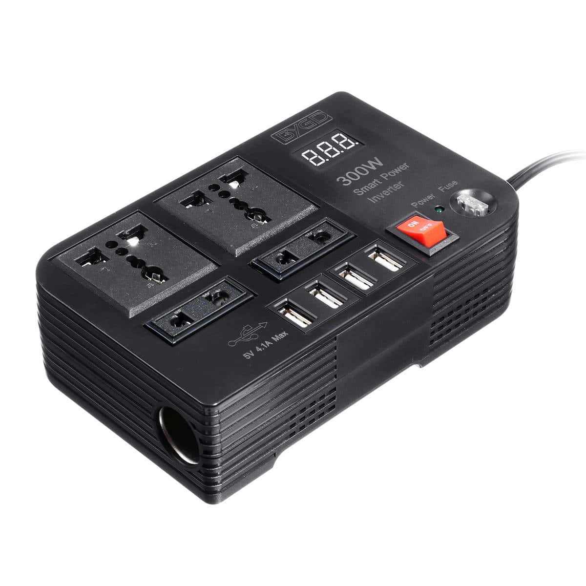 محول كهربائي للسيارة 300 واط Bygd Car Power Inverter E8982 Charger Converter