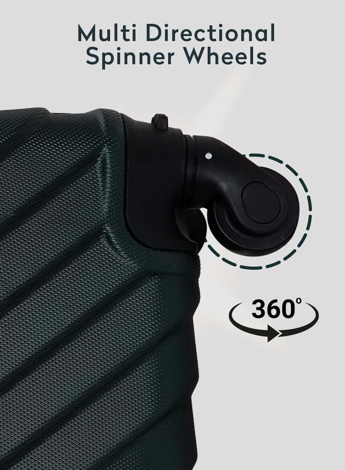 طقم شنط سفر 28/30/32 انش صلبة بارا جون 3 قطع مقلم زيتي PARA JOHN  Light wight Hard Side ABS Luggage Trolley