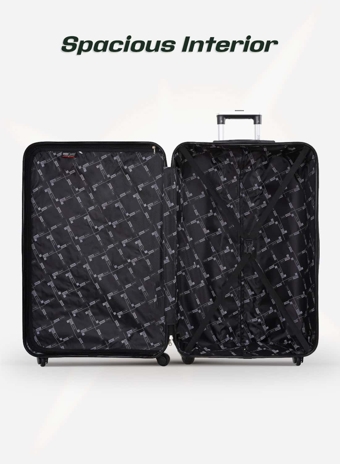 طقم شنط سفر 28/30/32 انش صلبة بارا جون 3 قطع مقلم زيتي PARA JOHN  Light wight Hard Side ABS Luggage Trolley