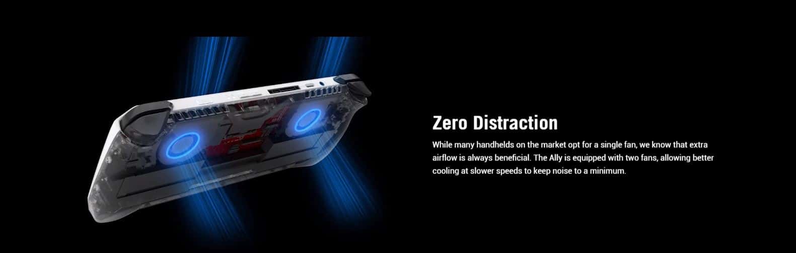 جهاز العاب محمول وحدة تحكم بنظام ويندوز اسوس روج آلي 7 بوصة 120 هرتز Asus ROG Ally Gaming Handheld