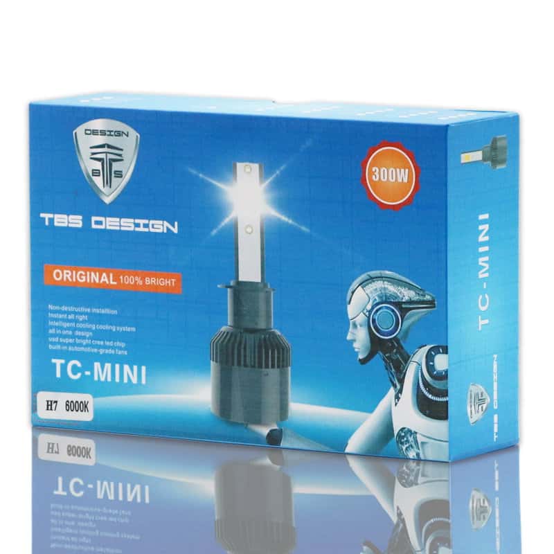 لمبات ليد للسيارات H7 للمصابيح الامامية 300 واط توبيز Toby's TC Mini H7 Car LED Headlight 300W