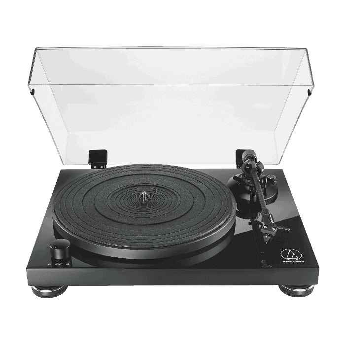 جرامافون مشغل اسطوانات حديث 45 دورة اوديو تيكنيا Audio Technica Fully Manual Belt Drive Turntable AT-LPW50PB