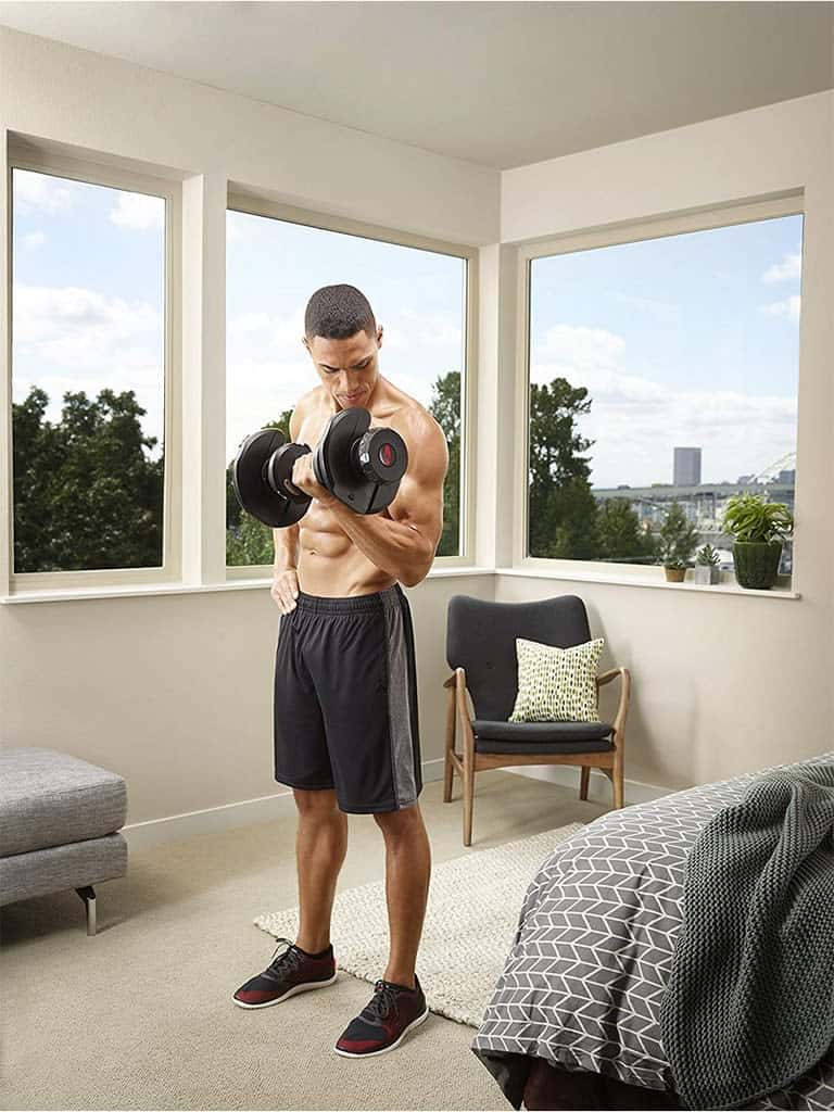 طقم اثقال رياضية قابلة للتعديل 45.85 كيلو بوفليكس Bowflex SelectTech 1090 Dumbbells