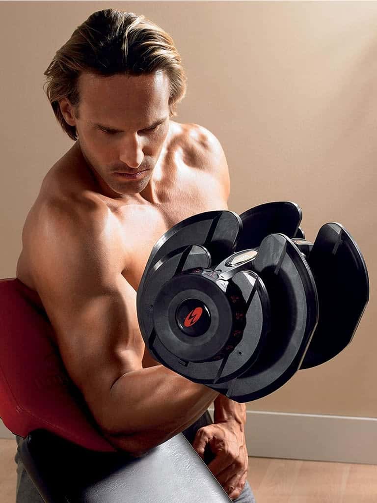 طقم اثقال رياضية قابلة للتعديل 45.85 كيلو بوفليكس Bowflex SelectTech 1090 Dumbbells