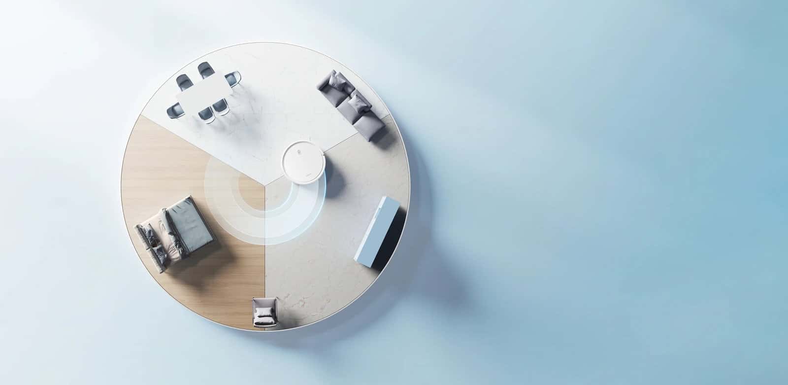 مكنسة روبوت التنظيف الكهربائية شاومي اي 10 الذكية 4000 باكسال Xiaomi Robot Vacuum E10