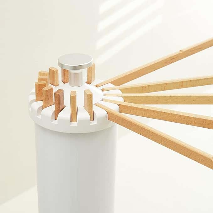 منشر غسيل خشبي صغير قابل للطي Tripod Clothes Drying Rack Portable and Foldable