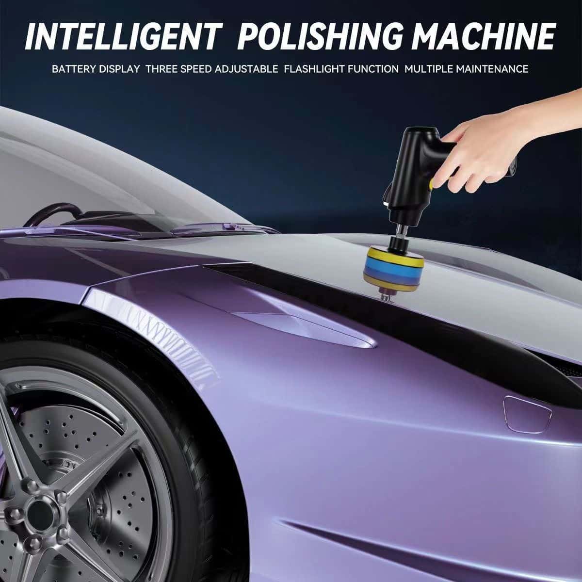 Portable 4000mah Rechargeable Polishing Machine Dual Action Cordless Car Polisher