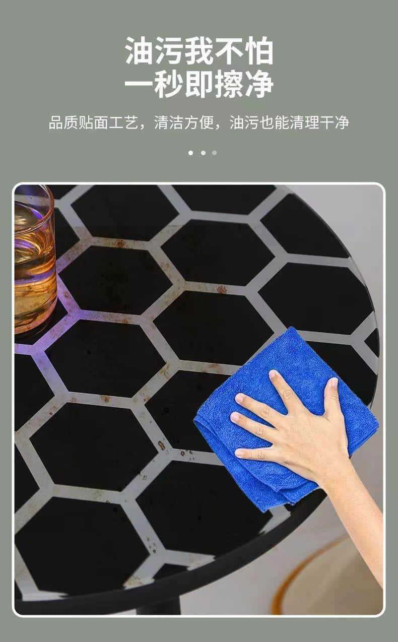 طاولة قهوة دائرية زجاجية مع إضاءة لمس Touch Sensitive Luminescent Coffee Table