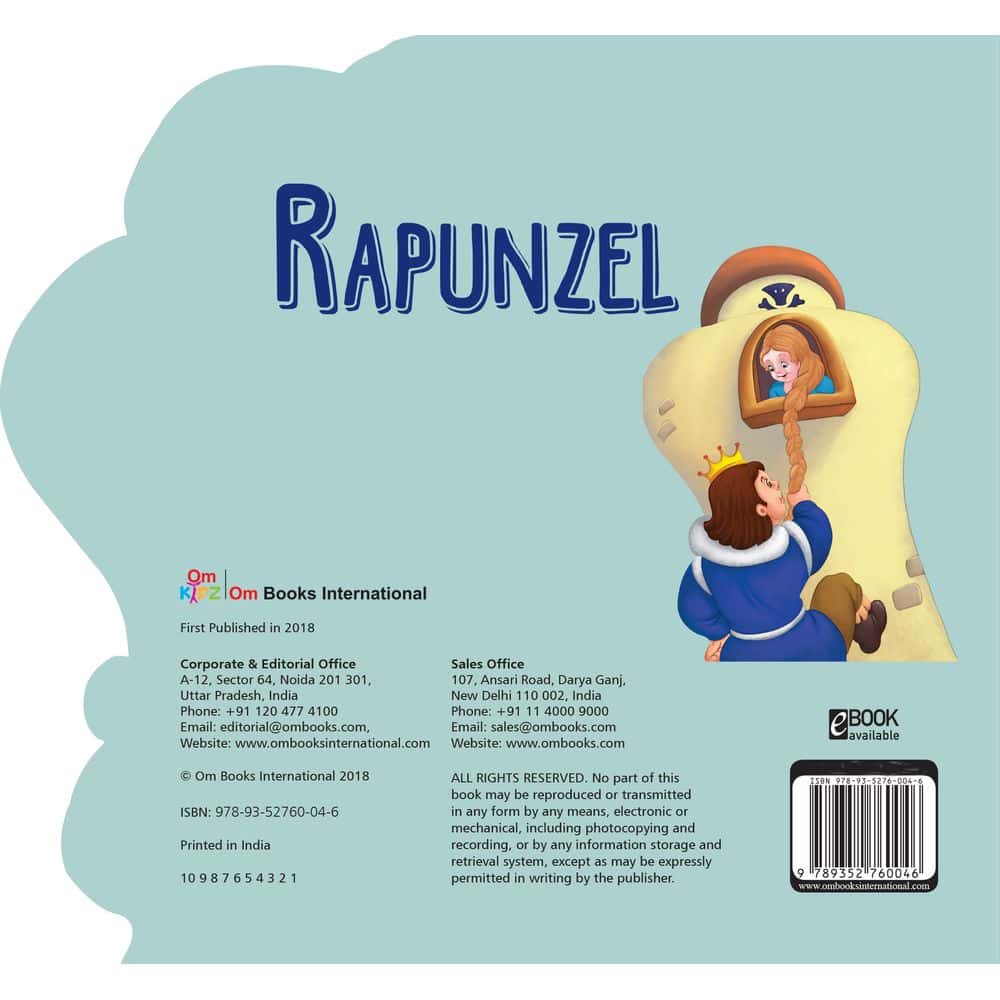 قصة اطفال عن الأميرة رابونزل أم الكتب العالمية Om Books International Cutout Board Rapunzel