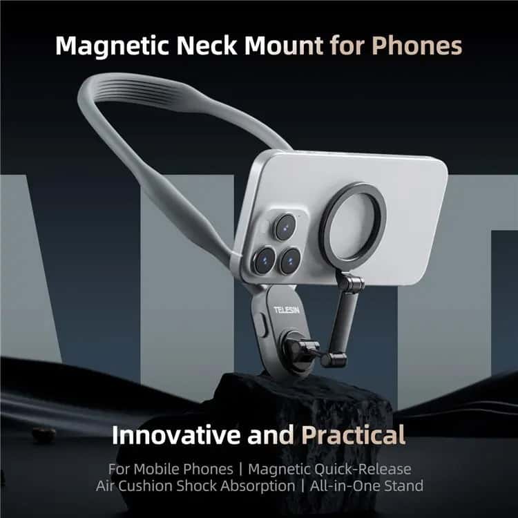 حامل جوال رقبة مغناطيسي للتصوير تيليسين Telesin Phones Magnetic Neck Mount