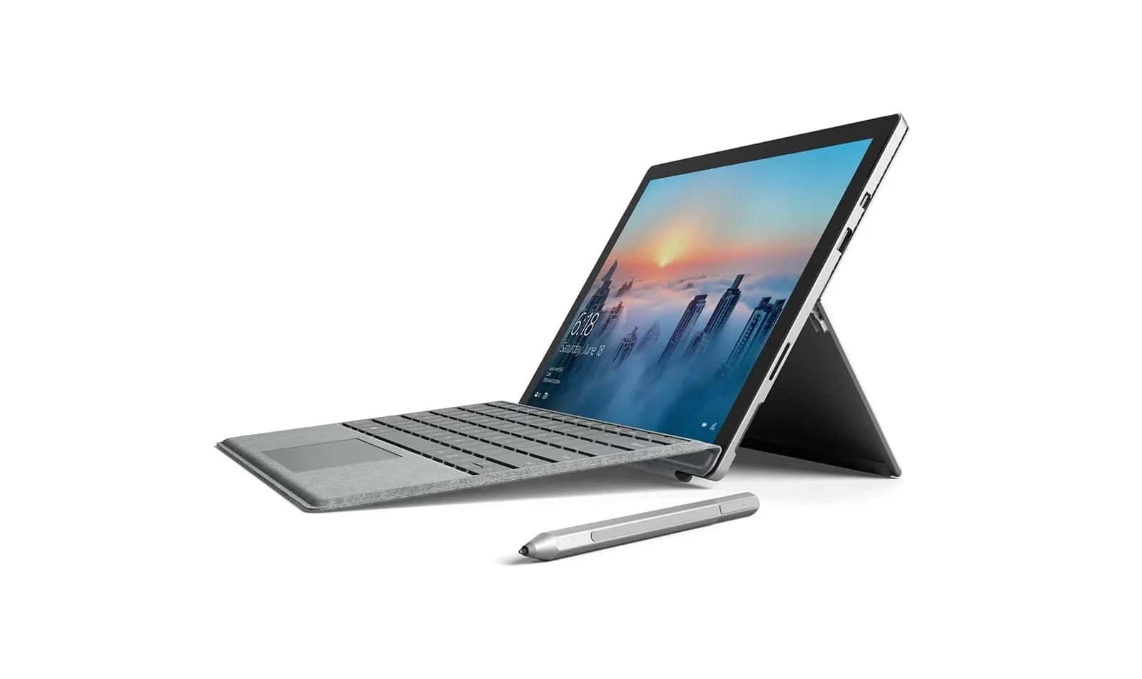 Pre-owned Microsoft Surface Pro 4 With Original KeyPad - 12.3" - 2015 - Silver - PixelSence m3-6th - 4 GB RAM - 128GB SSD - Englsih Keyboard