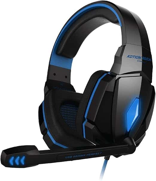 سماعة لعب جي 400 برو بلون ازرق من كوشن Kotion Each G400 Pro Gaming Headset Blue