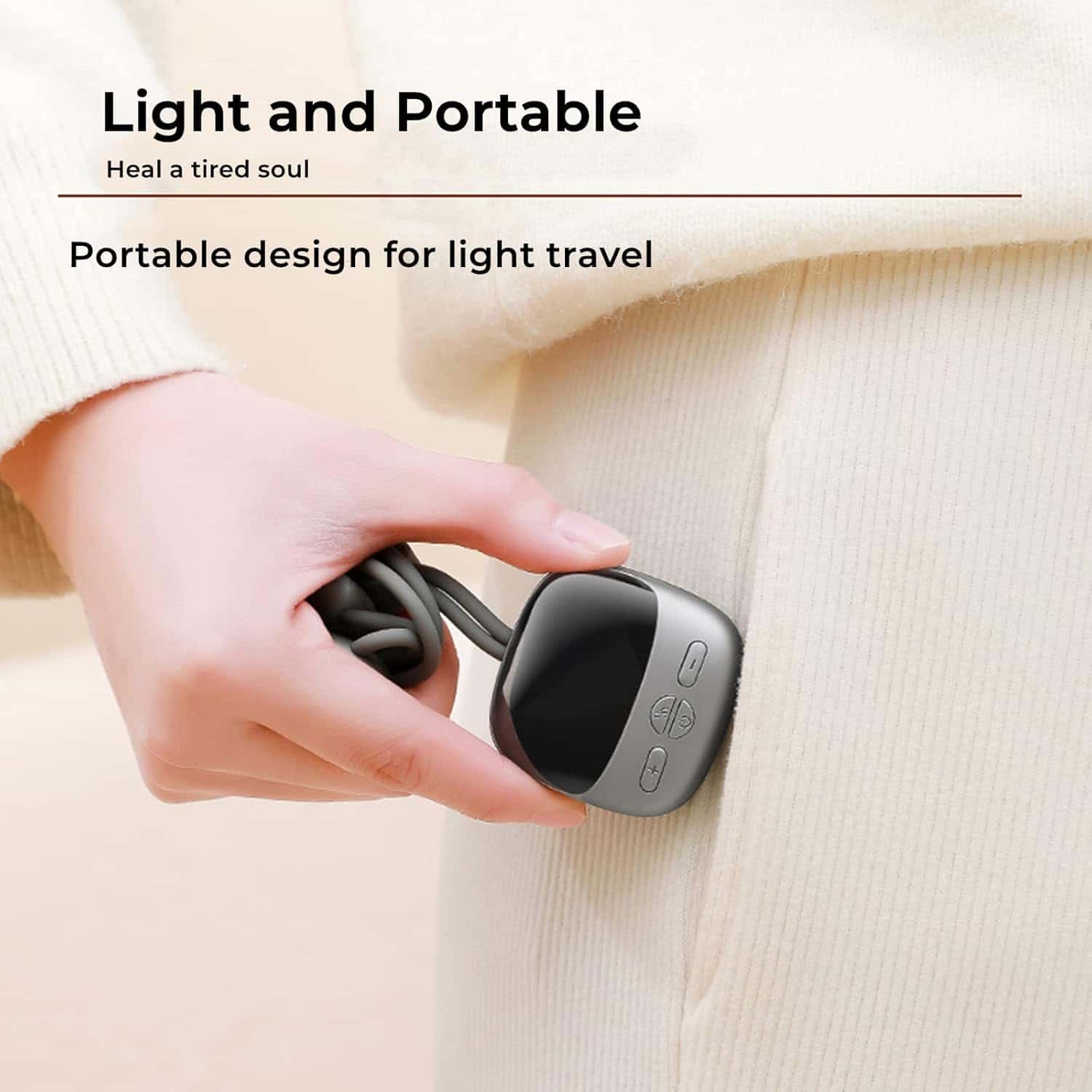 جهاز مساج الرقبة بالنبضات الكهربائية 4 أوضاع مع خاصية الحرارة Portable Neck Massager