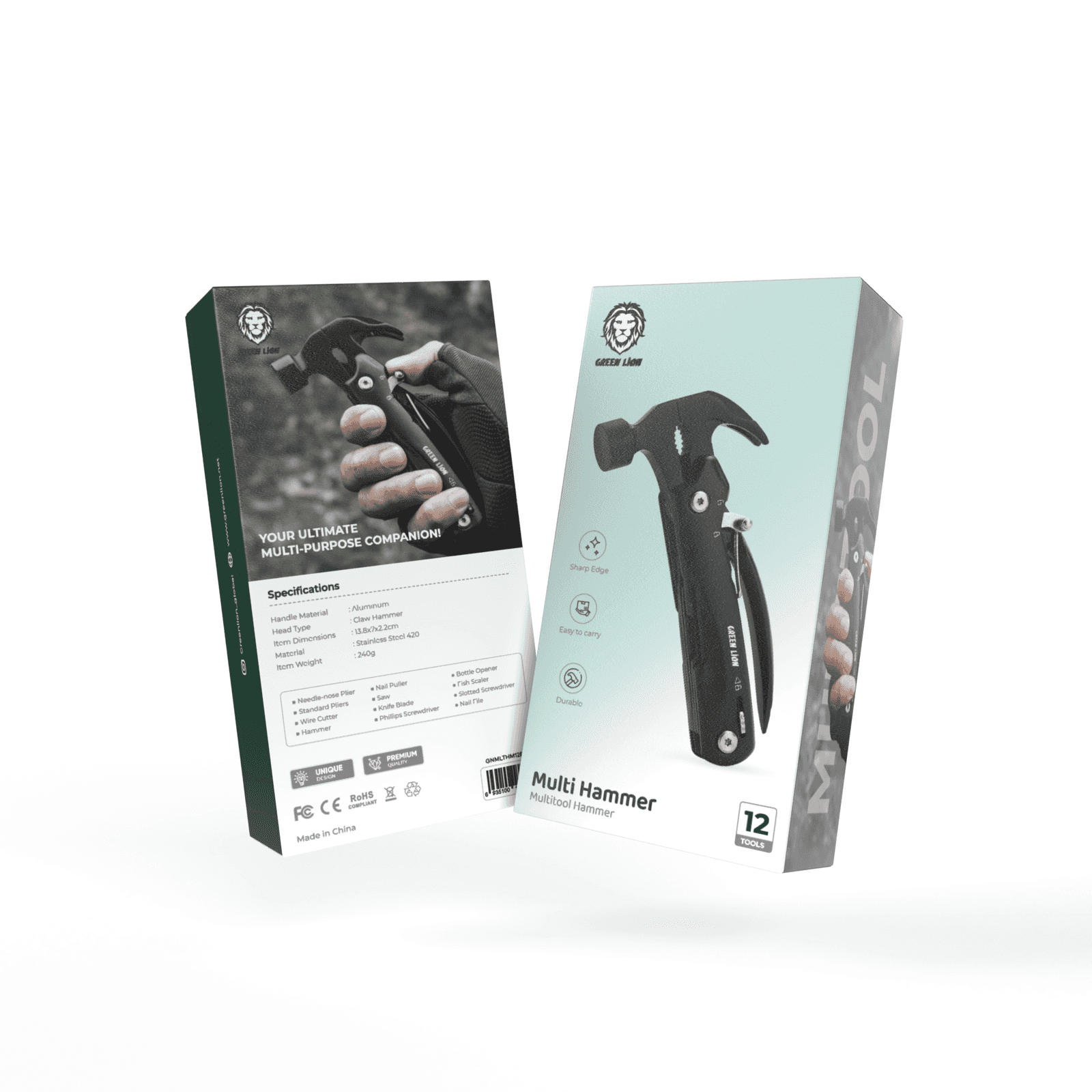 مطرقة متعددة الأغراض أسود جرين ليون Green Lion Multi Hammer - Black