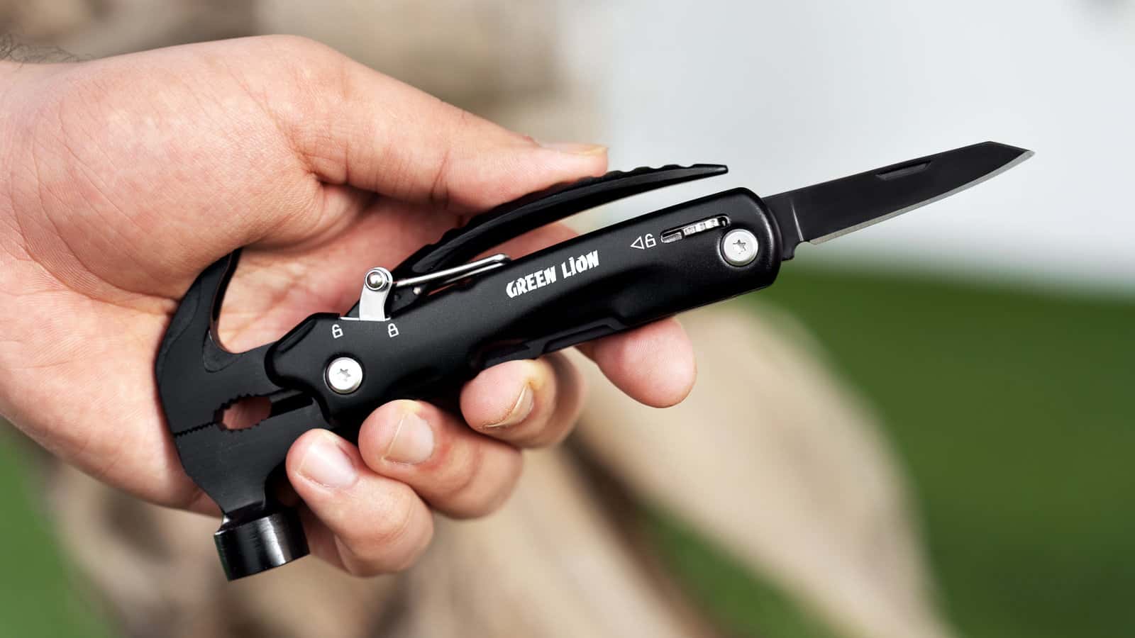 مطرقة متعددة الأغراض أسود جرين ليون Green Lion Multi Hammer - Black