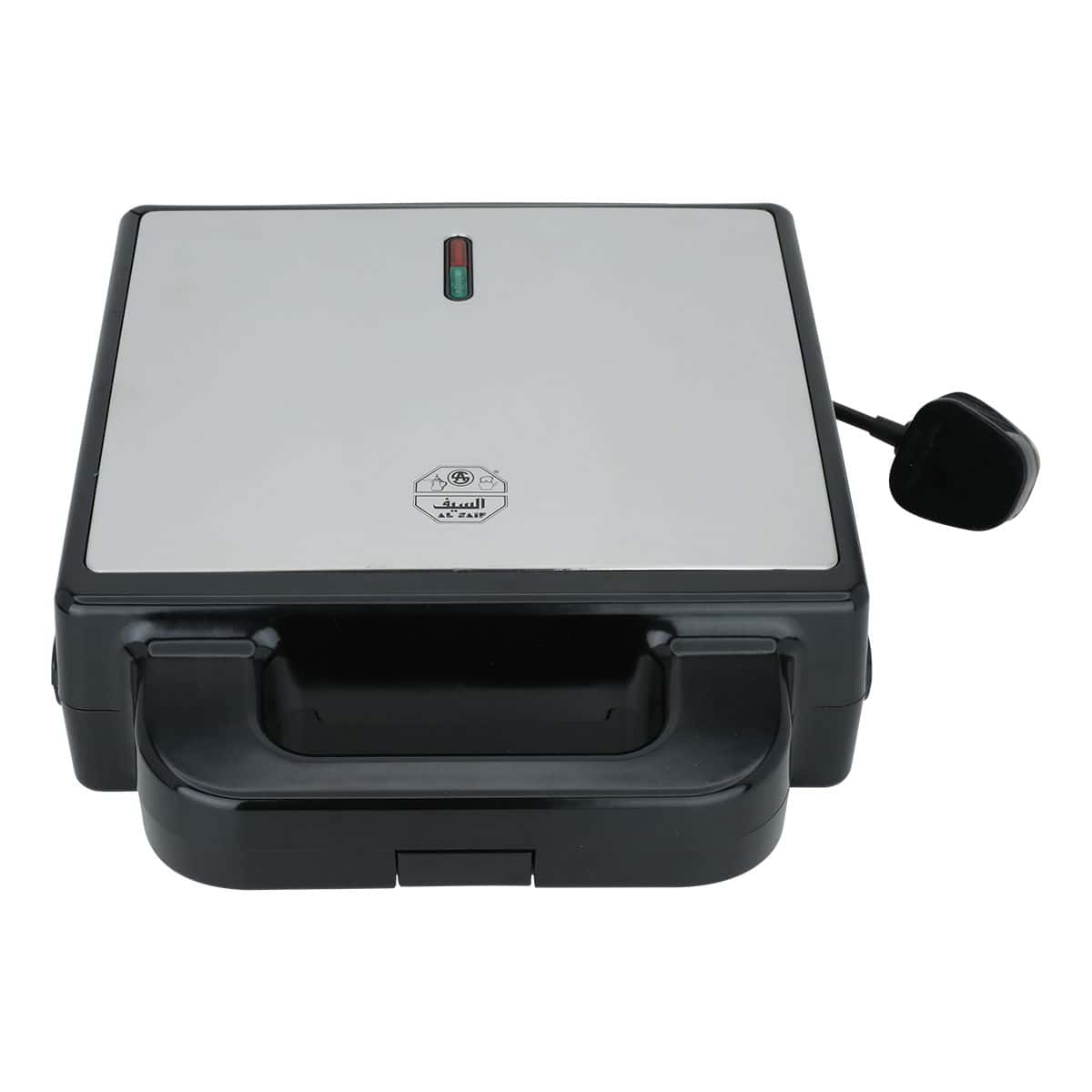 ماكينة صناعة الوافل وتسخين الساندويتش لون فضي من السيف غاليري Al Saif Sandwich Maker, 2 In 1 + Waffle , Silver