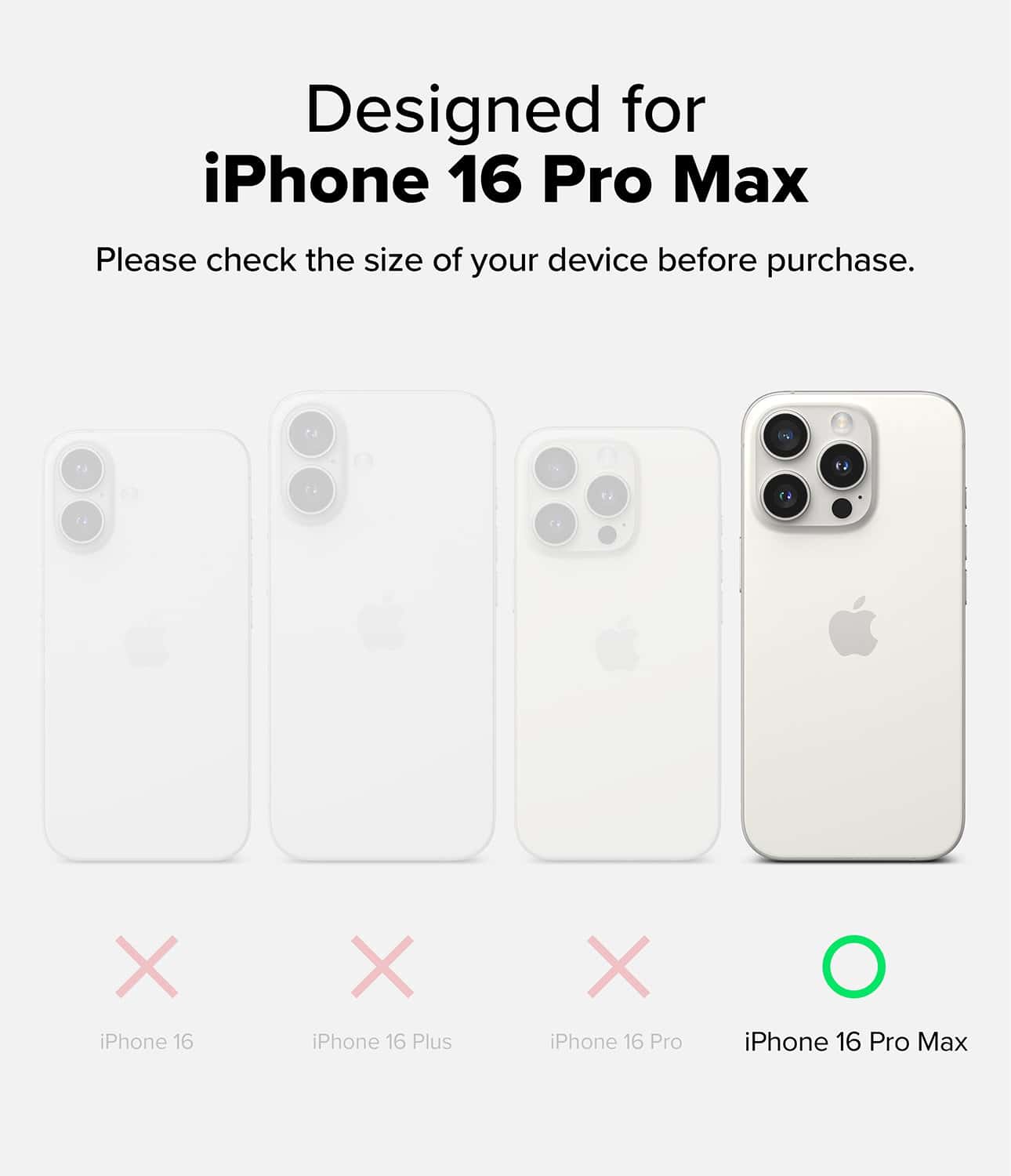 كفر ايفون 16 برو ماكس مع ماج سيف مقاوم للصدمات أسود رينجكي Ringke Onyx Magnetic Compatible with iPhone 16 Pro Max Case