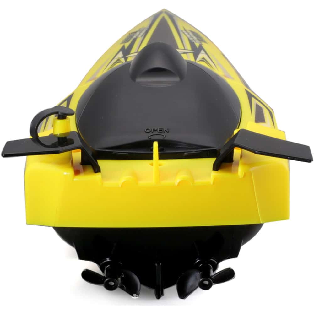 لعبة قارب ريموت كنترول للأطفال 2.4 جيجا هرتز أسود وأصفر مايستو تيك Maisto Tech Hydro Blaster Boat