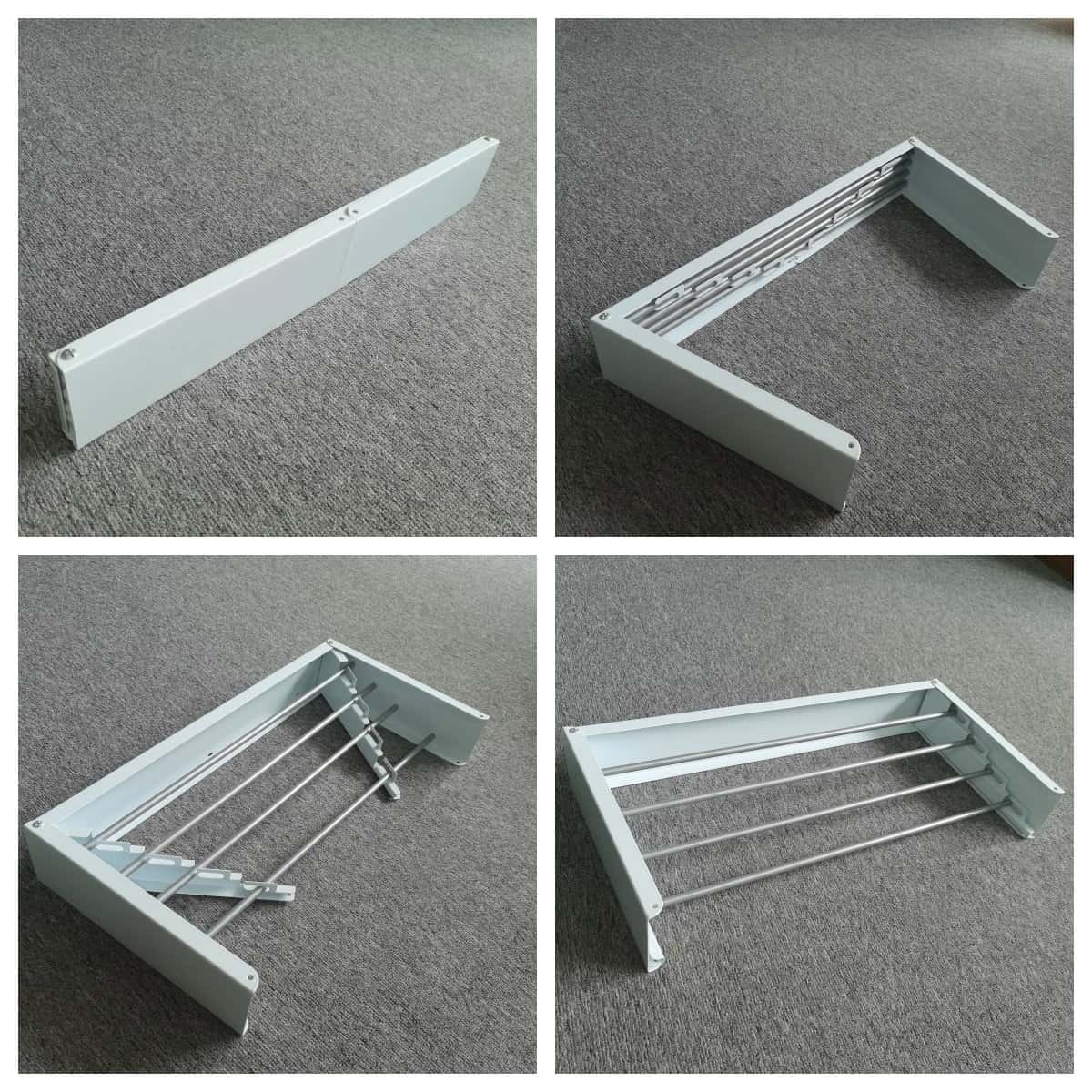 Collapsible Fordable Clothes Drying Rack Wall Mounted Space Saver