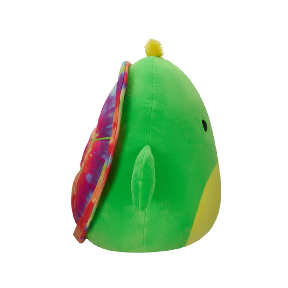 دمية محشوة من القطيفة على شكل سلحفاة لارس بلون اخضر مع صدفة تاي واي متوسطة الحجم 12 بوصة لعبة قطيفة ملونة ناعمة هدية للاطفال الاولاد والبنات قابلة للغسل لعبة اسفنجية متعددة الالوان لجميع الاعمار من سكويشمالوز  12 inch Medium Plush Lars Neon Grn Trtl Tie Dye Shell Officially Licensed Kellytoy Plush Toy Colorful Soft Gift for Kids Girls Boys Washable Squishy Stuff Toy Multicolor All Age
