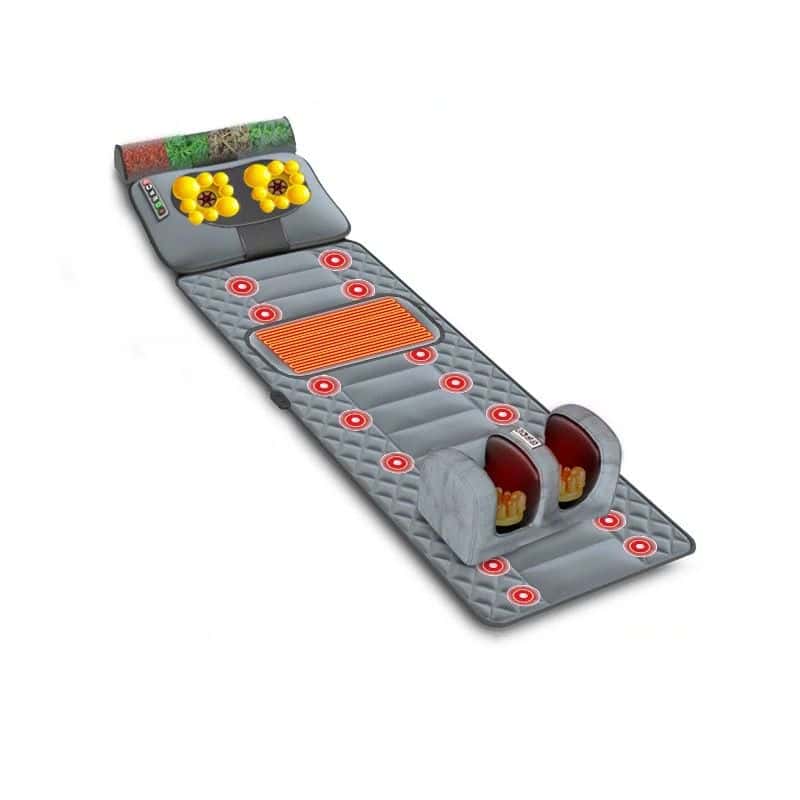 جهاز مساج للجسم كامل كهربائي مع 9 مستويات سرعة و 3 أوضاع توقيت Full Body Massage Mat with Heat